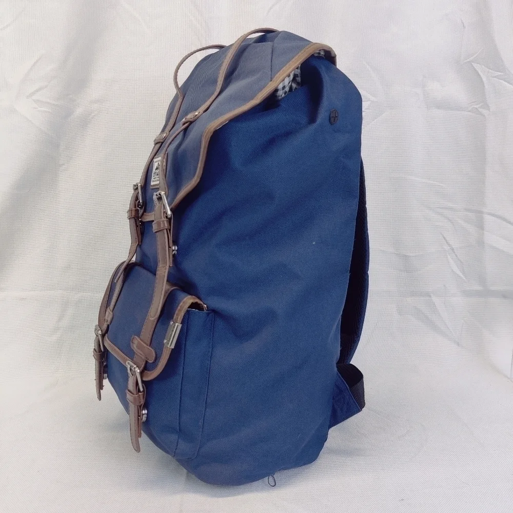 Steve Madden Classic Utility Backpack Blue Drawstring Top Barnett Avenue
